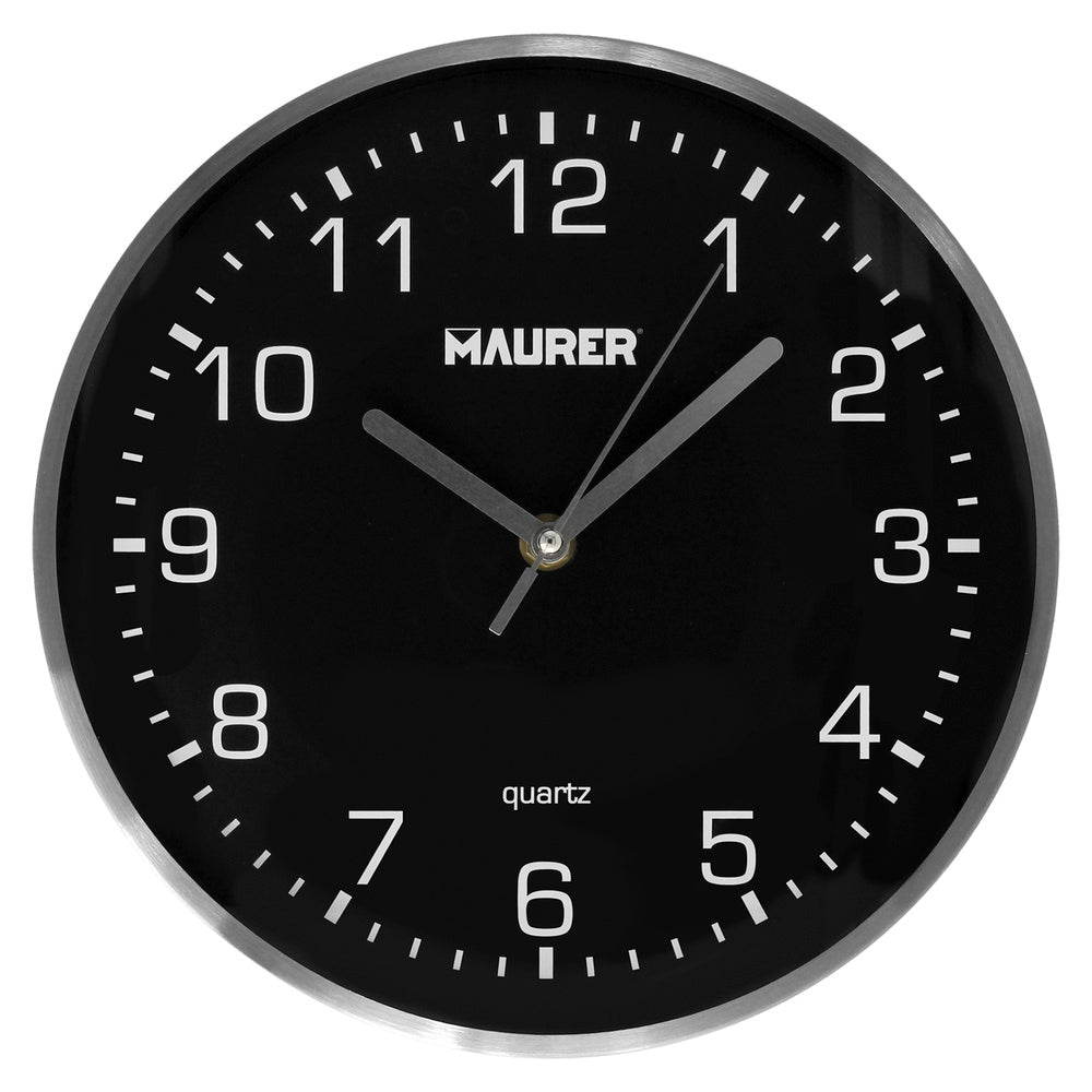 Wall clock ø 25 cm black
