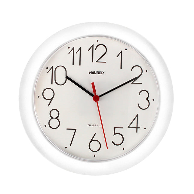 Reloj de pared ø 25 cm. color blanco