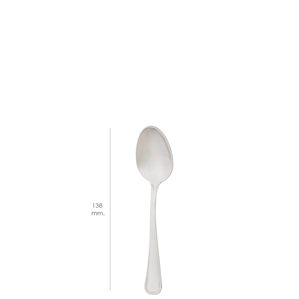 Coffee and dessert spoon Valencia 138 mm box of 12 units