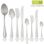 Coffee and dessert spoon Valencia 138 mm box of 12 units