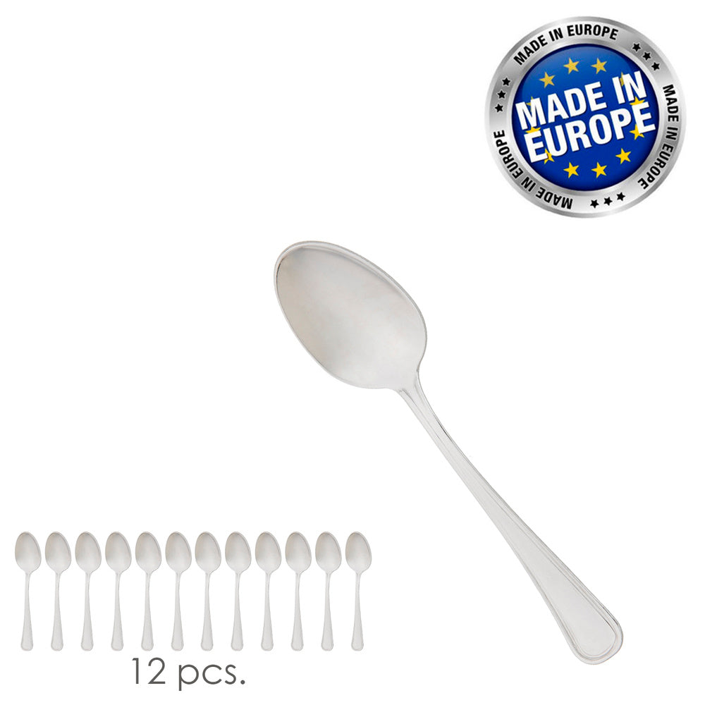 Coffee and dessert spoon Valencia 138 mm box of 12 units