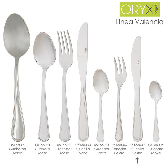 Cuchillo postre valencia 192 mm.caja 12 unidades