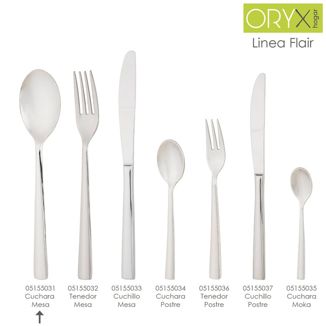 Cuchara mesa flair 197 mm.caja 12 unidades