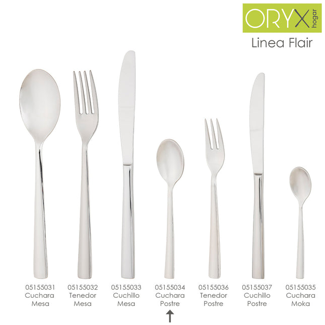 Cuchara café y postre flair 135 mm.caja 12 unidades