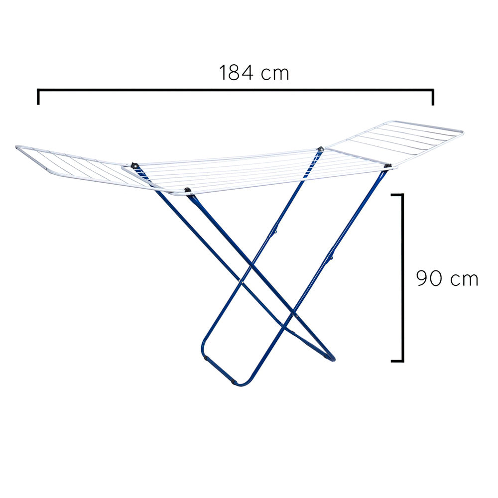 Oryx foldable metal clothes drying rack with wings