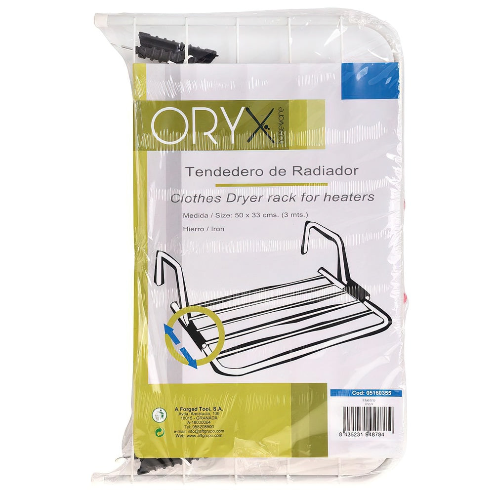 Clothes drying rack Oryx radiator white steel 50x32cm