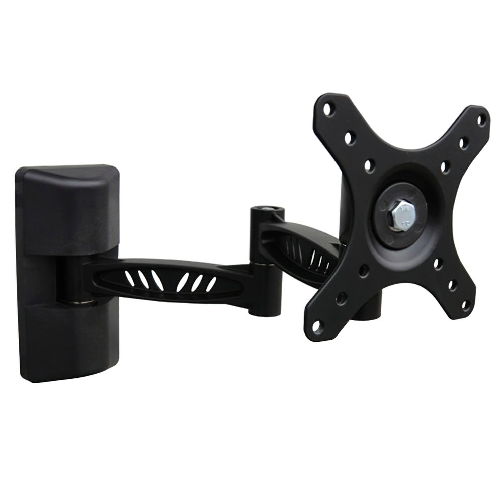 Articulated black metallic TV mount 12 to 30 inches, maximum 30 kg.