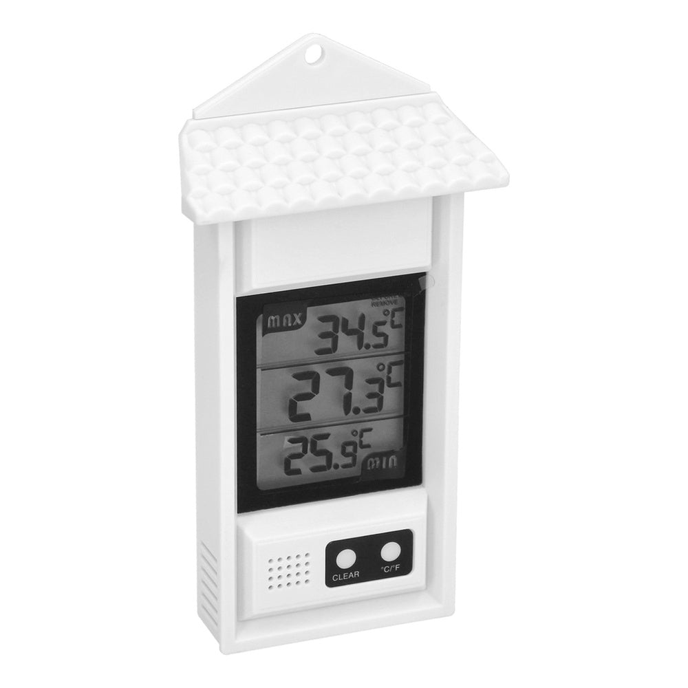 Termómetro digital interiores / exteriores con indicador de temperatura maxima y minima