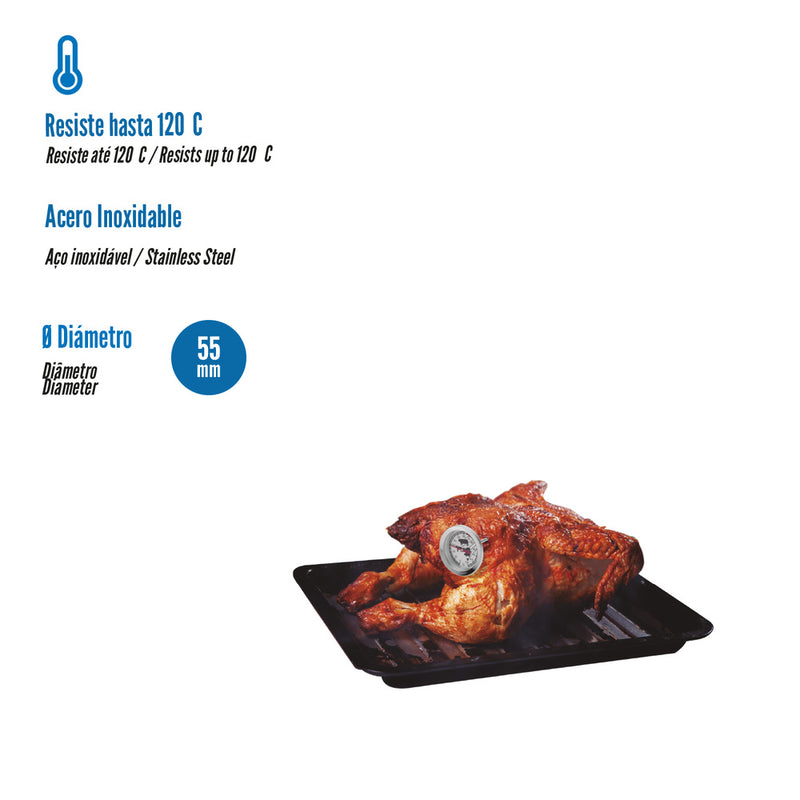Termometro oryx cocina para carne con sonda