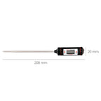 Digital kitchen thermometer with probe