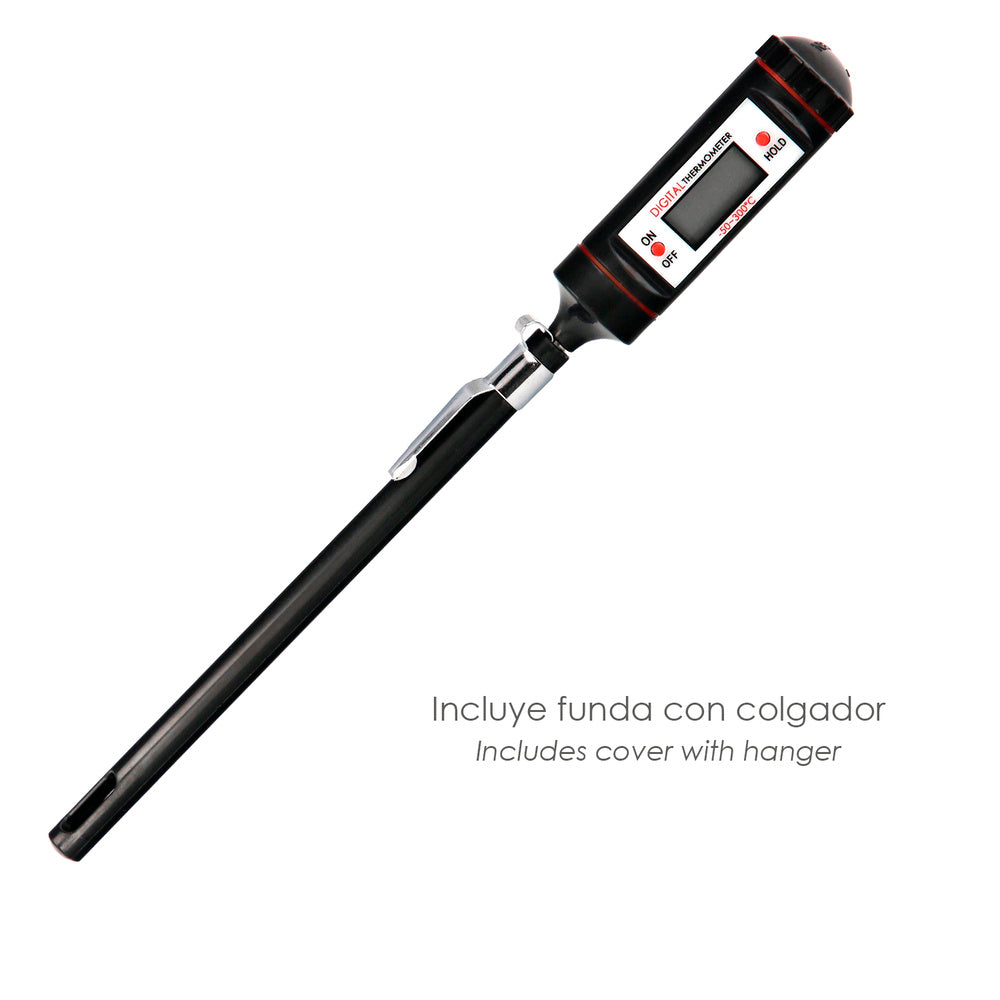 Digital kitchen thermometer with probe