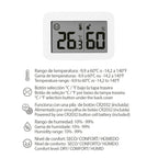 Termómetro digital con indicador humedad