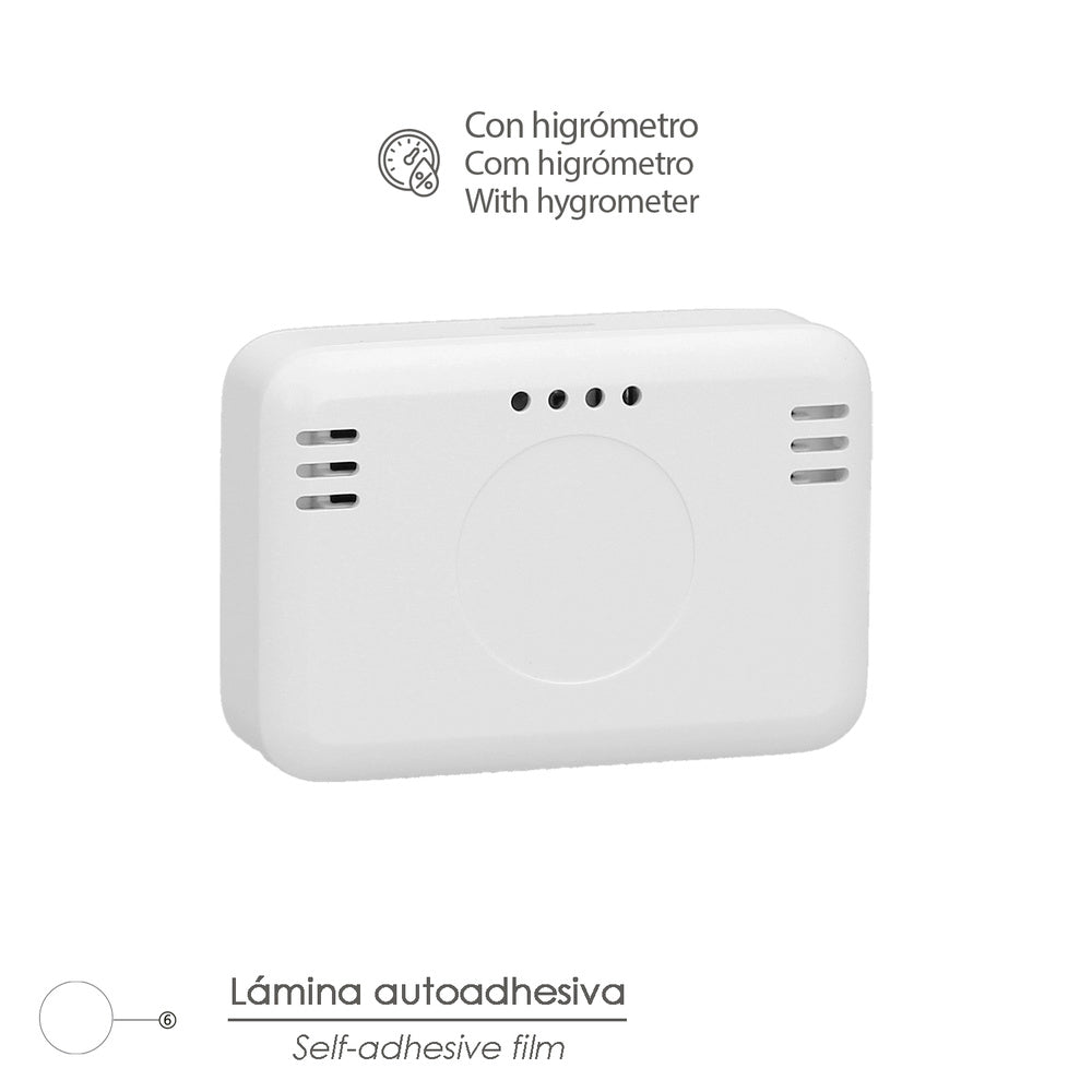 Termómetro digital con indicador humedad