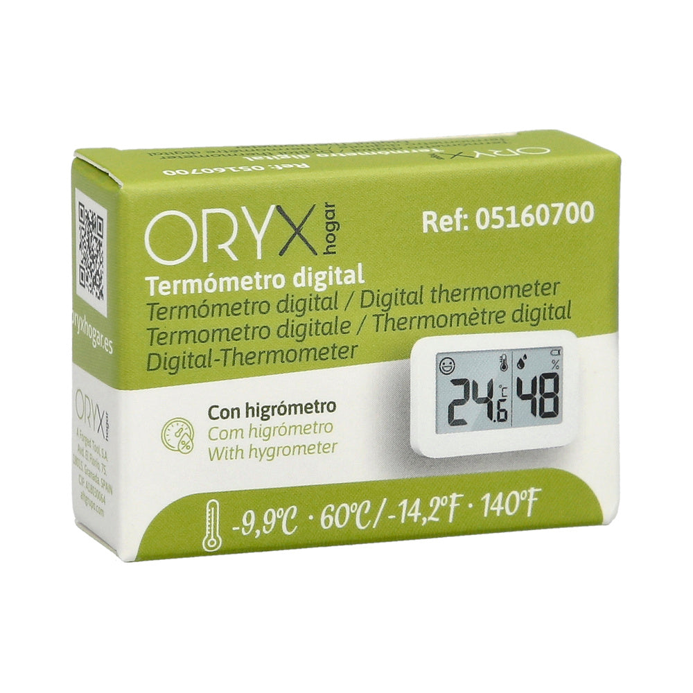 Digital thermometer with humidity indicator