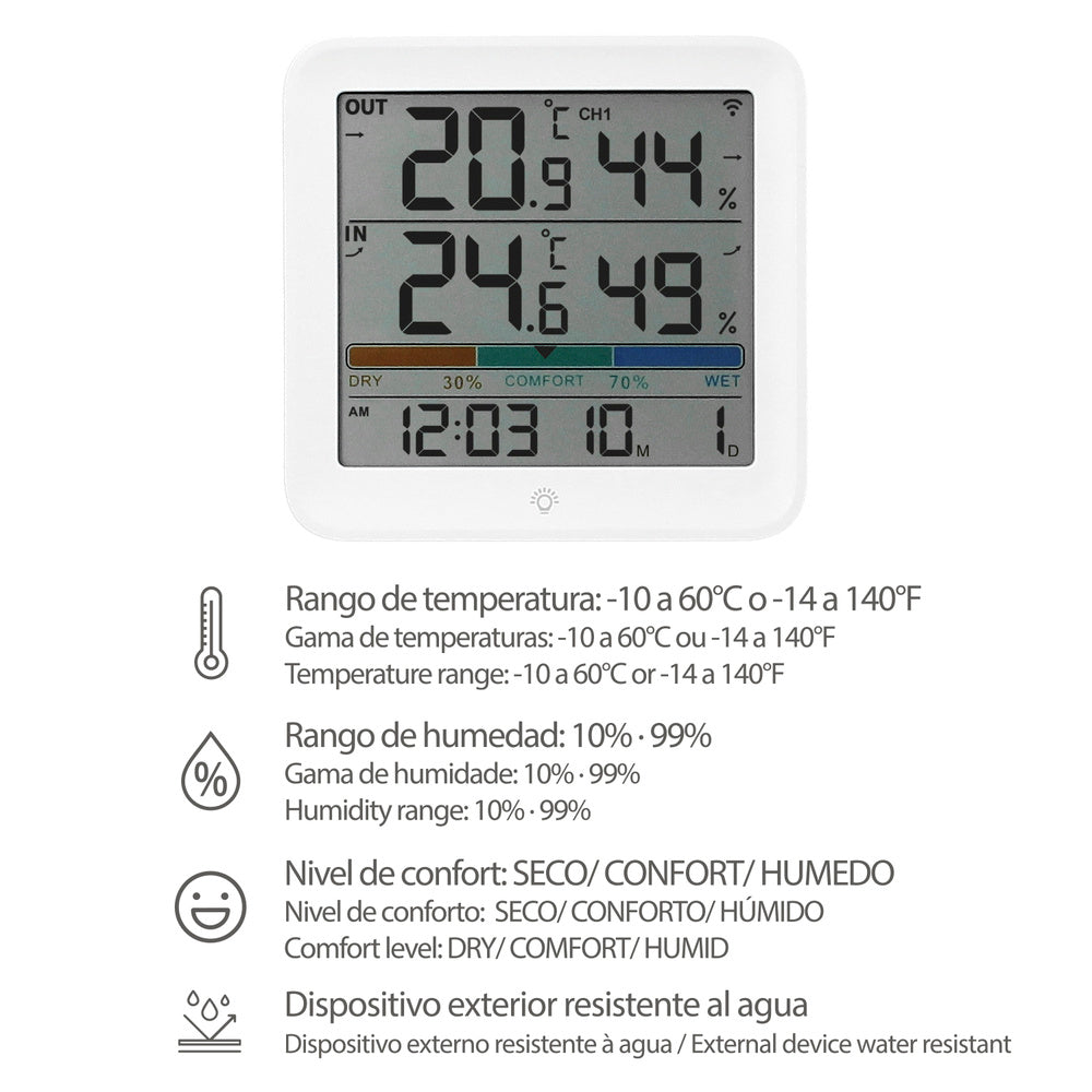 Outdoor / indoor / humidity weather station
