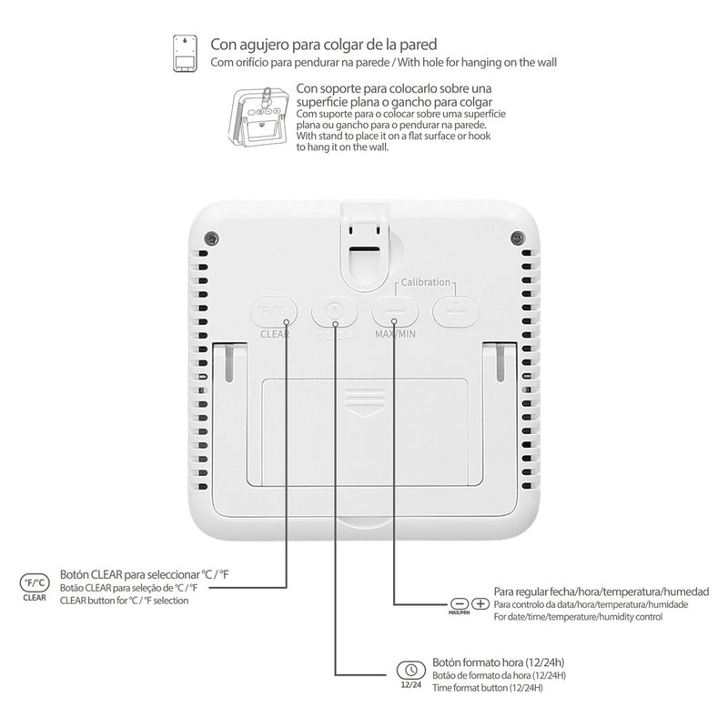 Estacion metereologica exterior / interior / humedad