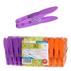 Plastic clothes pegs. (pack of 24 pieces)