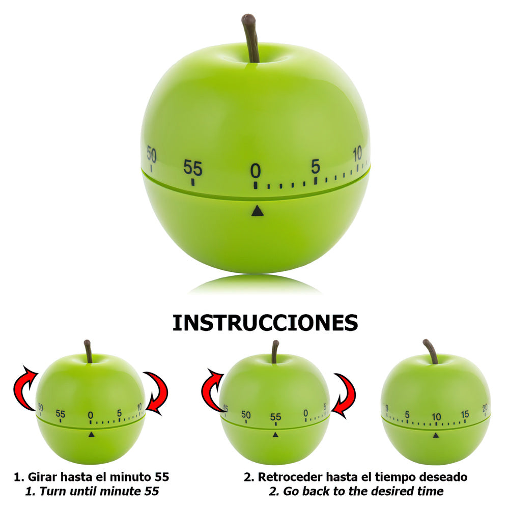 Green apple kitchen timer 60 minutes