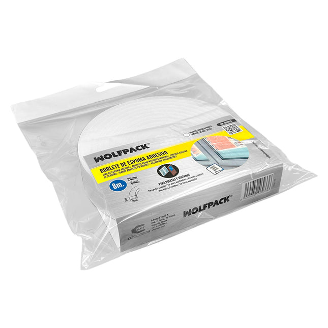 Burlete espuma 8 m. x 6 mm. x 20 mm