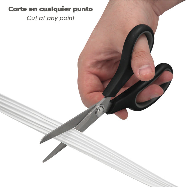 Burlete elástico "e" 6 m. x 9 mm. blanco