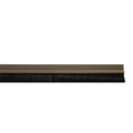 Burlete puerta pvc marron con cepillo 1metro