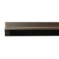 Burlete puerta pvc marron con cepillo 1metro