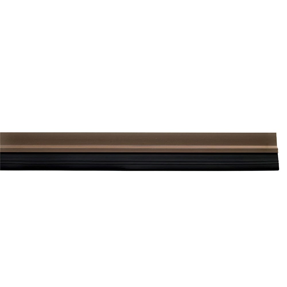Burlete puerta pvc marrón con goma 1 metro
