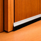 Burlete puerta aluminio  blanco con goma 1 metro