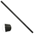 Burlete para puertas de garaje aluminio negro con cepillo 2,5 m. Cepillo de puerta, burlete garaje, burlete cepillo cochera