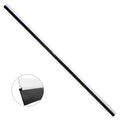 Burlete para puertas de garaje aluminio blanco con goma 2,5 m. Perfil bajo cochera cepillo de puerta, burlete garaje