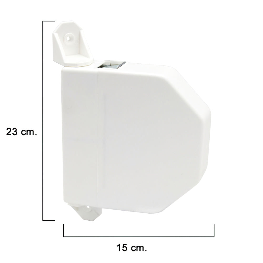 Recogedor persiana abatible blanco cinta 22 mm