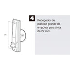 Large plastic blind winder 22 mm tape