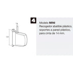 Mini enrolador de estore, 6 metros, dobrável, fita de 14 mm
