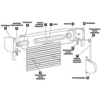 Enrolador universal branco para estores de enrolar com fita de 20 mm