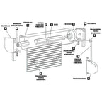 Euroax C-22 Enrolador de estore dobrável branco