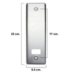 Placa aluminio para recogedor persiana