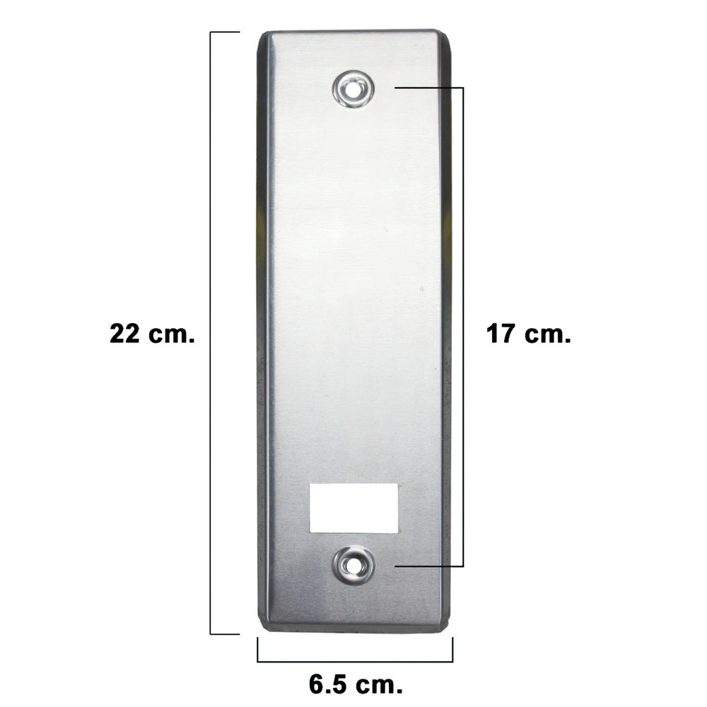 Placa aluminio para recogedor persiana