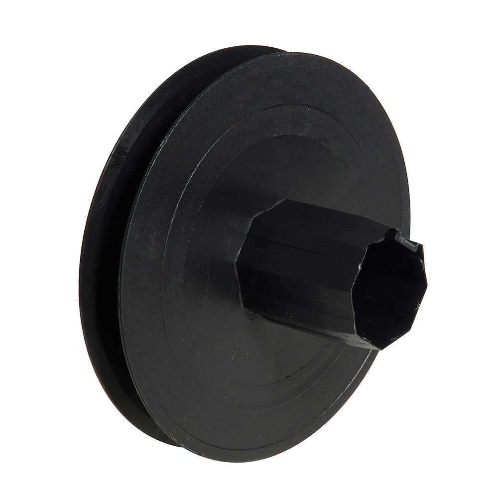Disco persiana plástico. espigão metálico 136x40 mm fita 14 mm