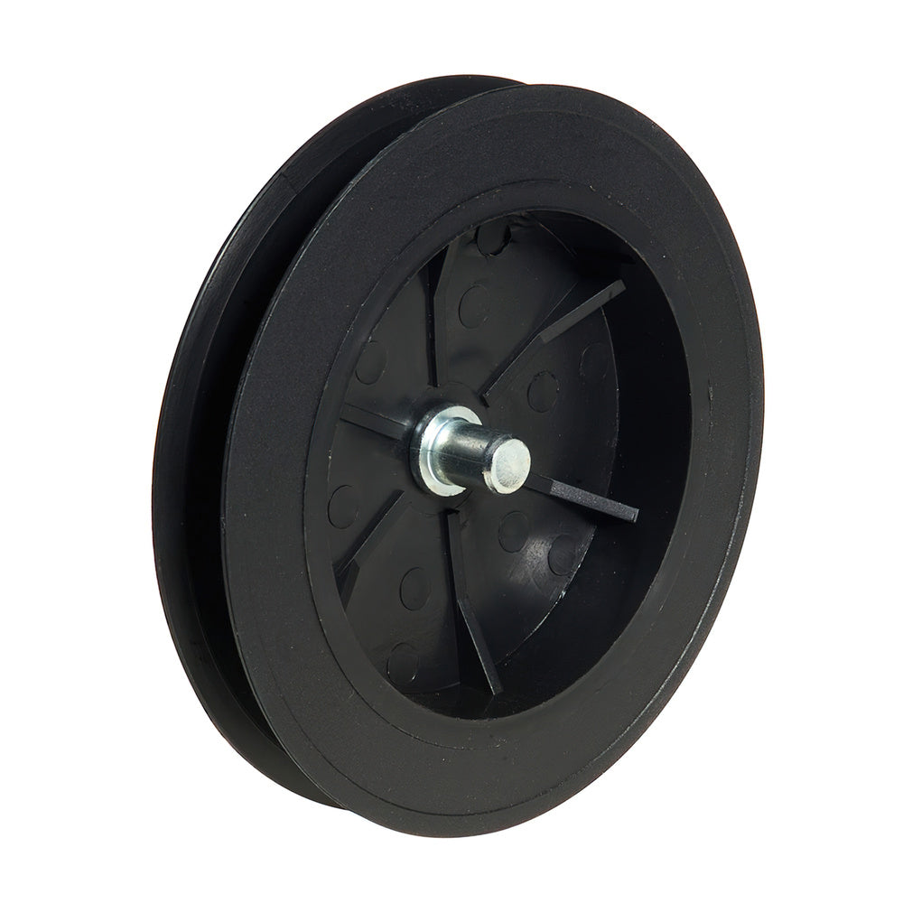 Disco persiana plástico. espiga metálica 136x40 mm cinta 14 mm