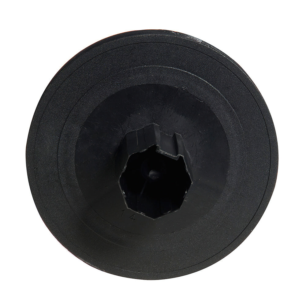 Disco persiana plástico. espiga metálica 136x40 mm cinta 14 mm