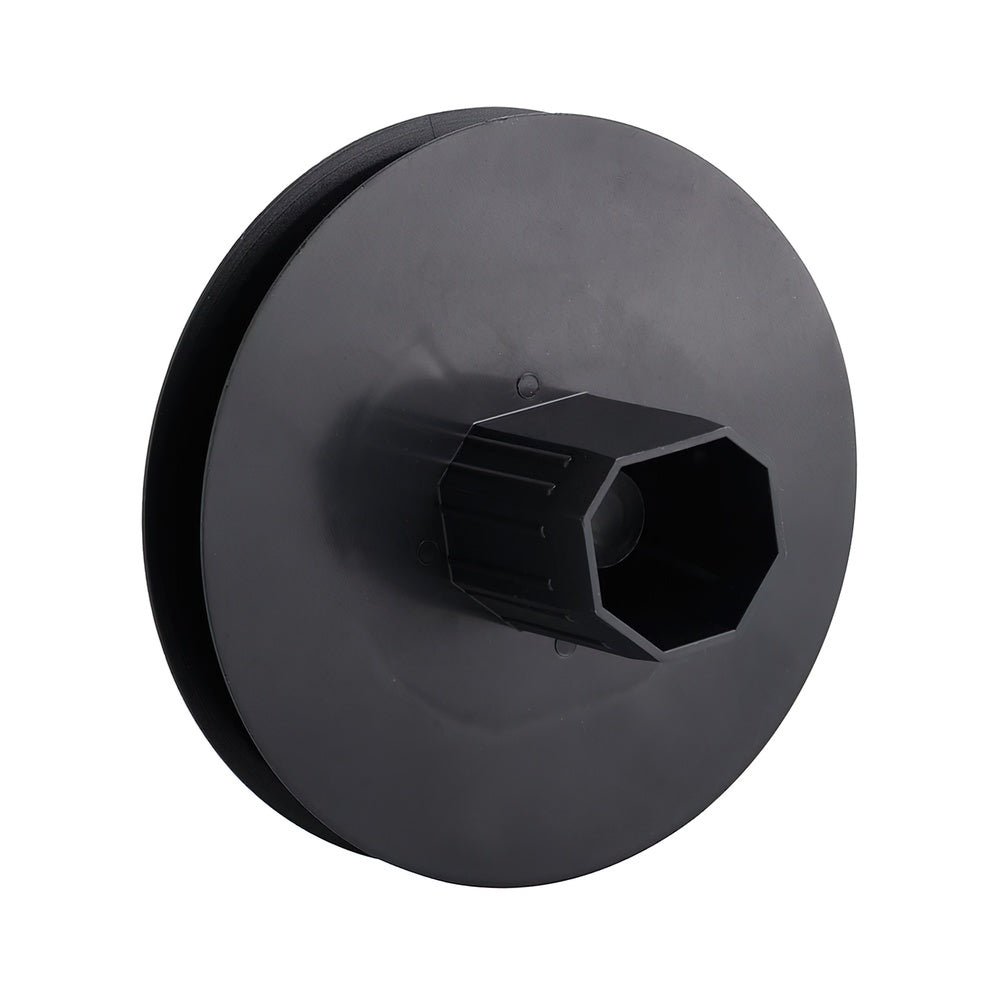 Disco persiana plástico. espiga metálica 120x40 mm fita 14 mm
