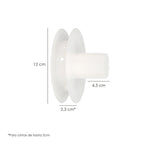 Disco plástico. compacto para persianas. Rodamieto 120x40 mm para cintas hasta 20 mm