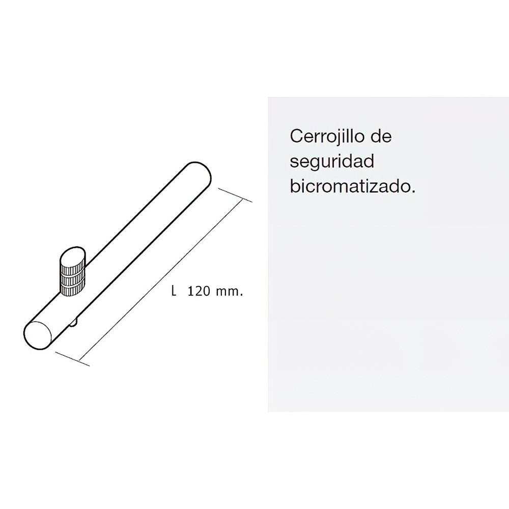 Parafuso de segurança para estore 120x5,5 mm
