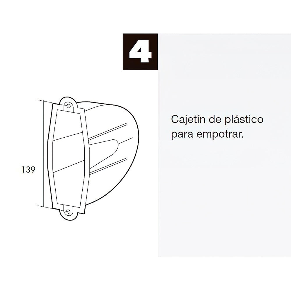 Caixa de estore para recolhedor pequeno