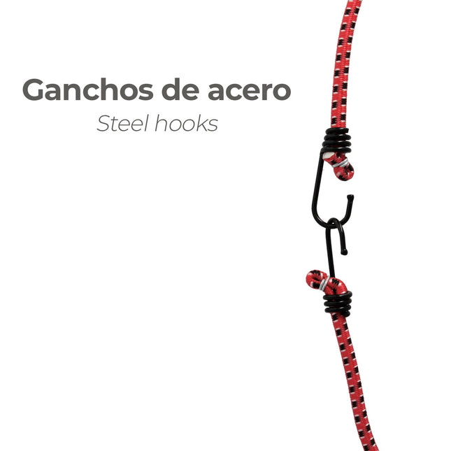 Pulpo de goma con ganchos 1,0 metro 2 unidades