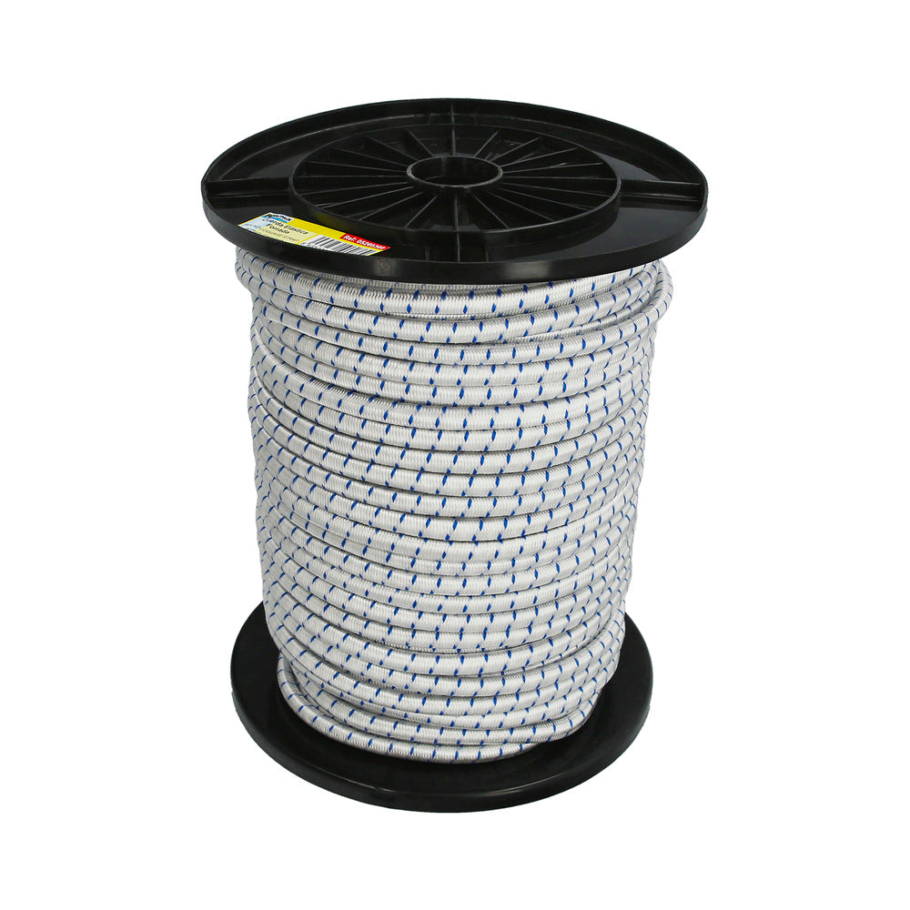 Cuerda elástica forrada    6 mm rollo de 100 metros