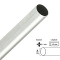 Chrome round wardrobe rail 19 mm ø (3.0 metre rail)