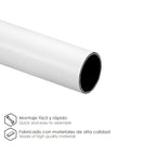 Varão armário latonado branco redondo ø 12mm (varão 3,0mt.)