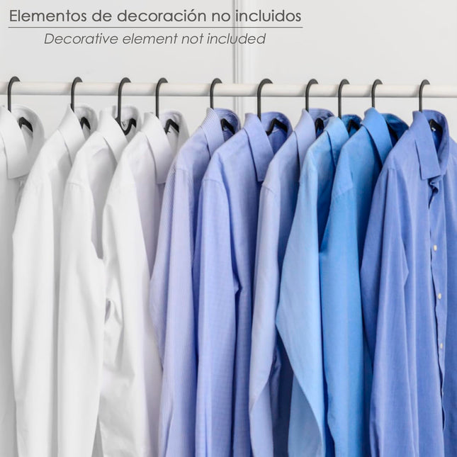 Barra armario latonado blanco redondo ø 12mm. (barra 3,0mt.)