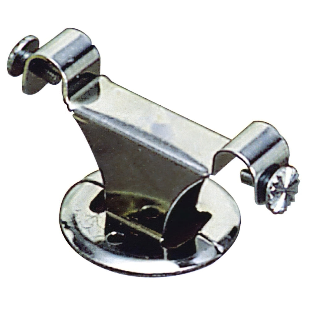 Soporte barra 12 mm ø cromo techo doble